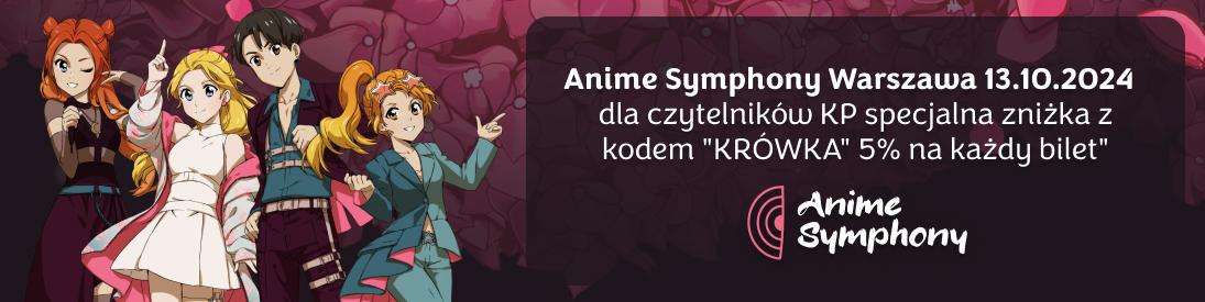 Koncert Anime Symphony w Warszawie 2024 - długi baner