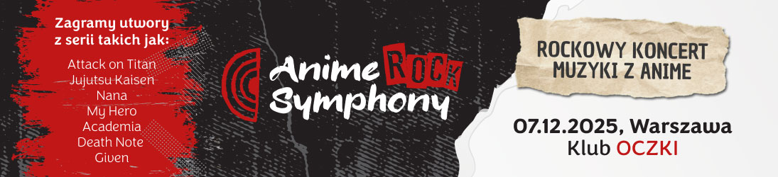 Anime Symphony Rock 2025 - długi baner