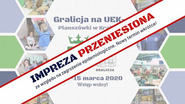 Planszówki w Krakowie - Gralicja na UEK-U 2020 - Konwenty Południowe