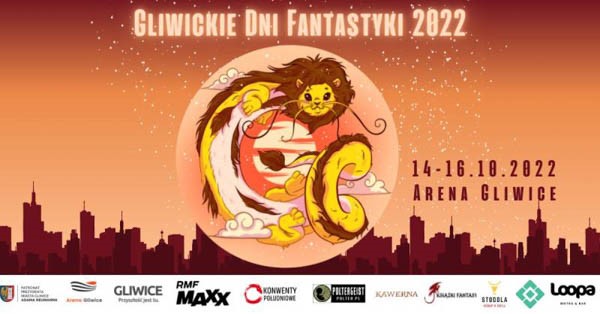 Baner konwentu Gliwickie Dni Fantastyki 2022