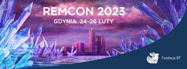 Baner konwentu Remcon 2023