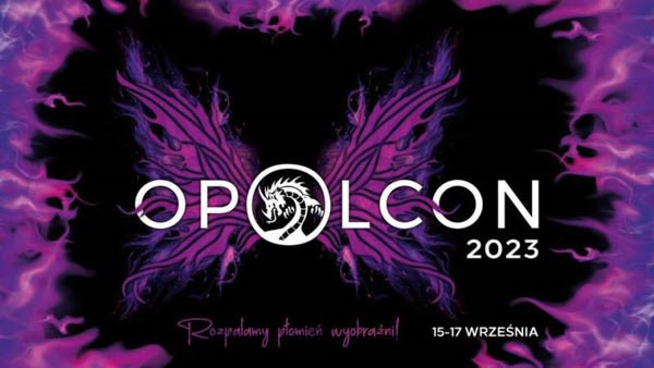 Baner festiwalu fantastyki Opolcon 2023