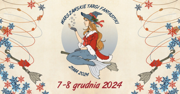 Banner Warszawskich Targów Fantastyki Zima 2024