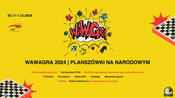 WAWAGRA 2024 | Planszówki na PGE Narodowym - Konwenty Południowe