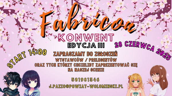 Fabricon 2025 - Konwenty Południowe Fabricon 2025 - Konwenty Południowe