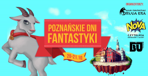 Logo konwentu fantastycznego Poznańskie Dni Fantastyki