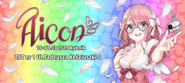 Logo konwentu mangi i anime w Rybniku Aicon 2019