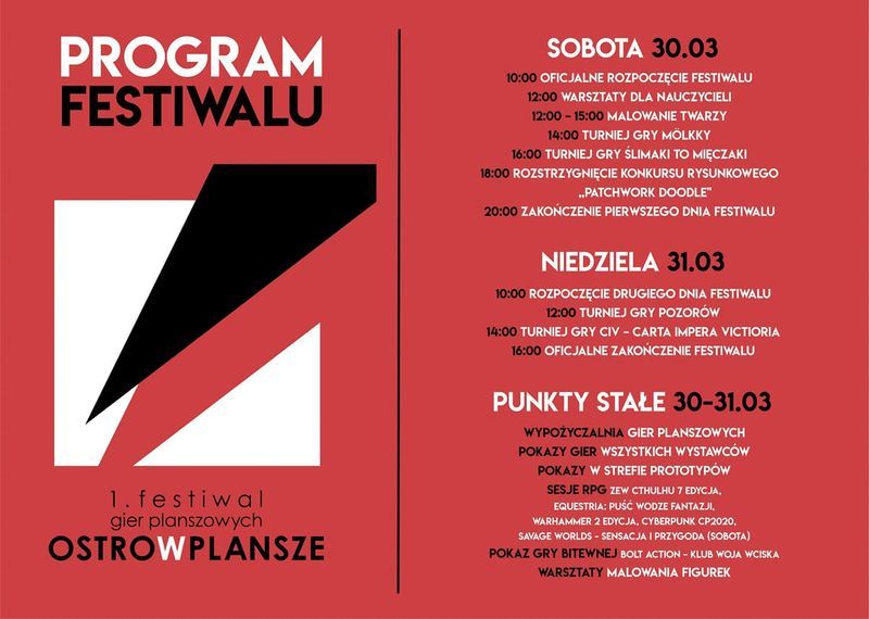 Program festiwalu OstrowPlansze