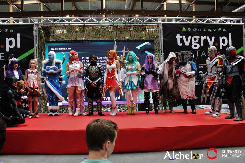 uczestnicy konkursu cosplay na Cracow Game Days 2018